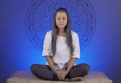 Yogic breathing practice by Shraddha Iyer