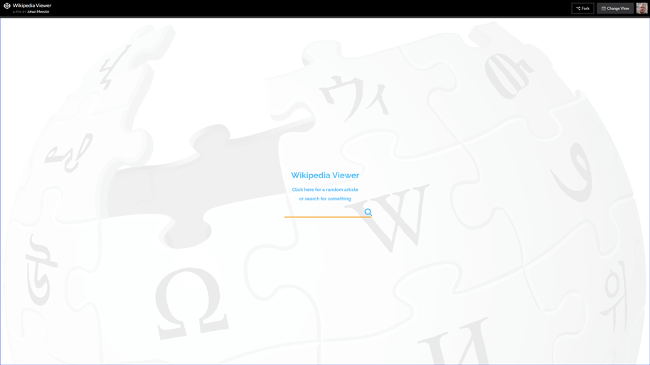 Picture of the Wikipedia Viewer project