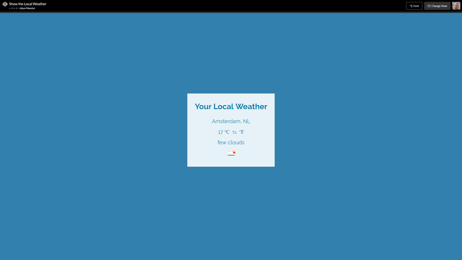 Picture of the Locale Weather project