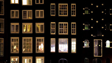 dutch houses night