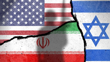us iran israel flags