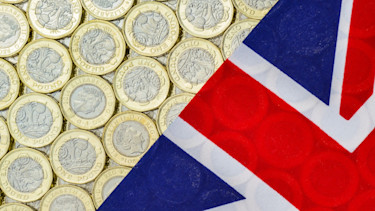 UK coins flag
