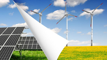 energy solar panels wind turbines