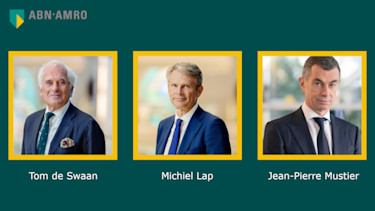 ABN AMRO benoemt Michiel Lap tot voorzitter en draagt Jean‑Pierre Mustier voor als RvC‑lid