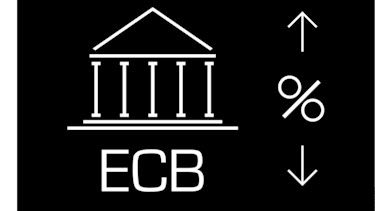 eurozone ecb arrow up down