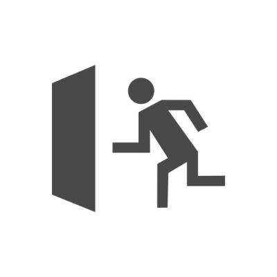 Icon Fluchtweg