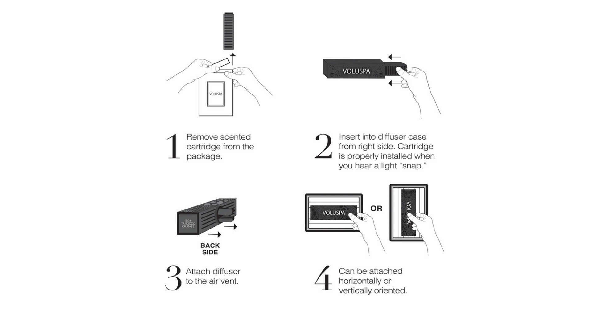 How to use diffuser by Voluspa