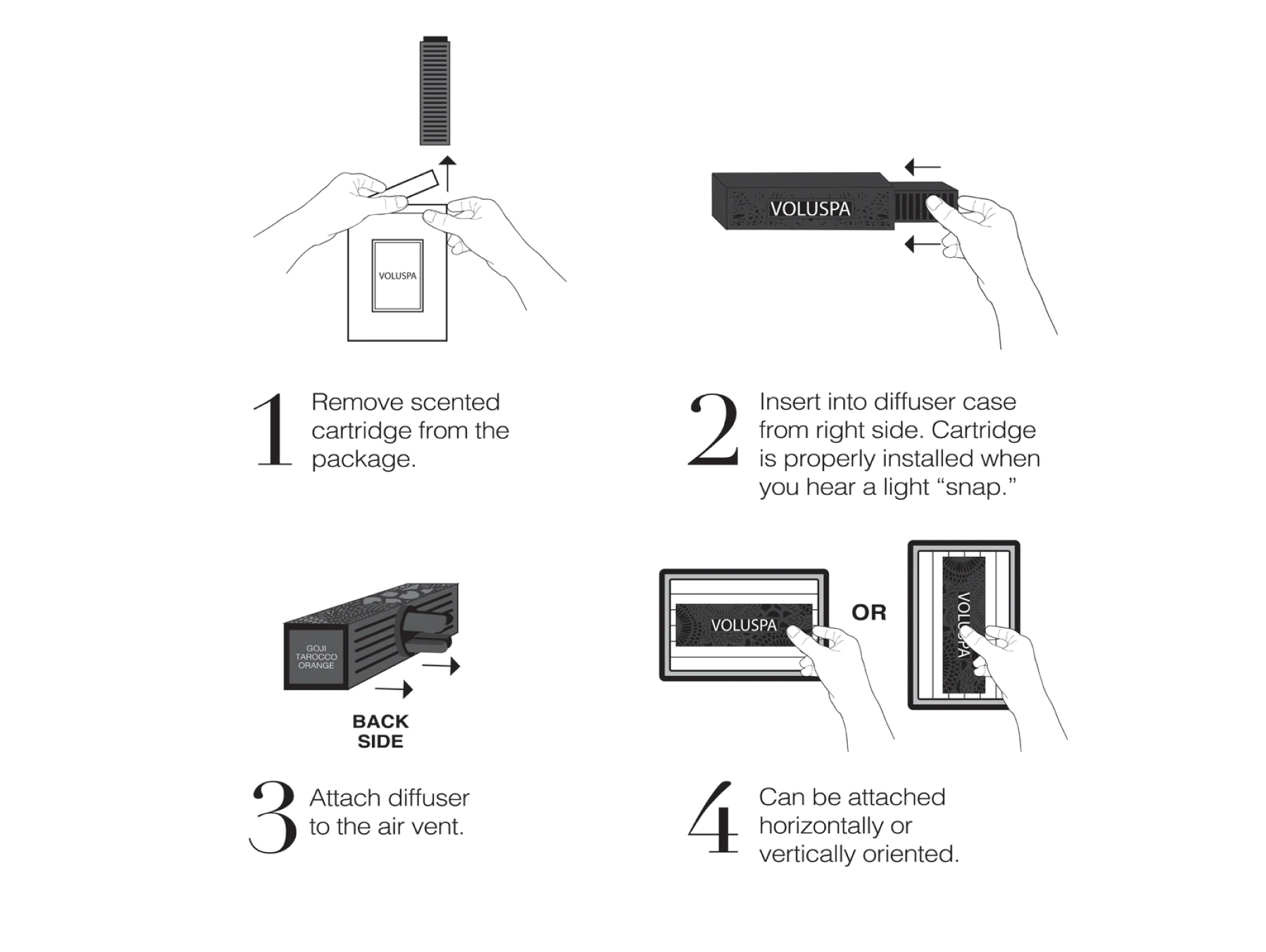 How to use diffuser by Voluspa