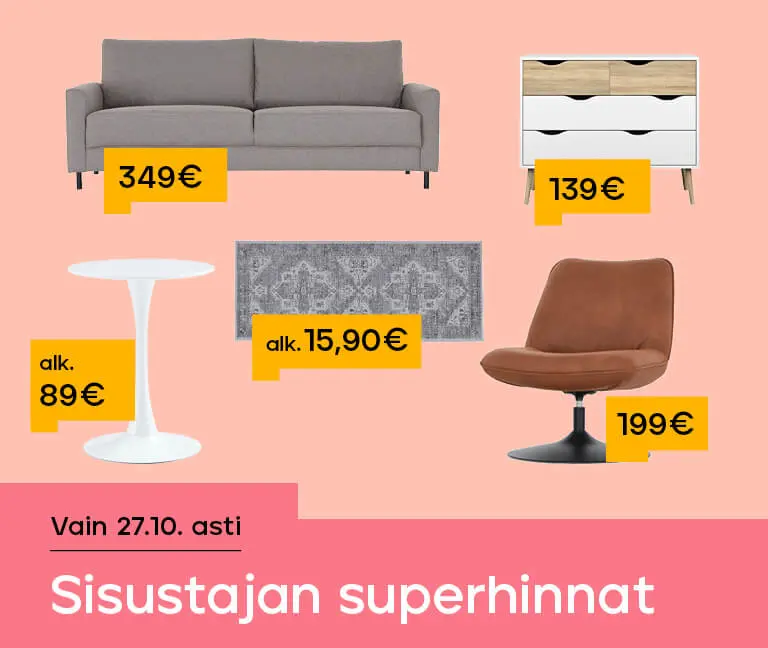 Sisustajan SUPERHINNAT