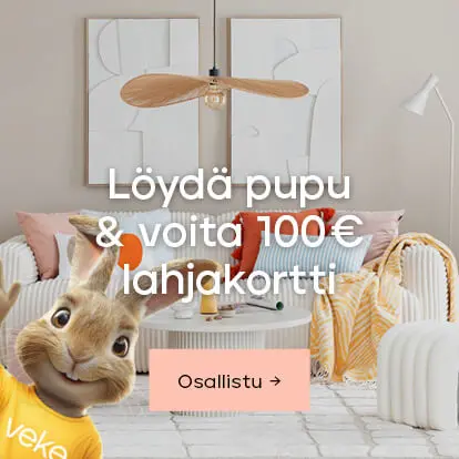 Löydä pupu ja voita 100 € lahjakortti