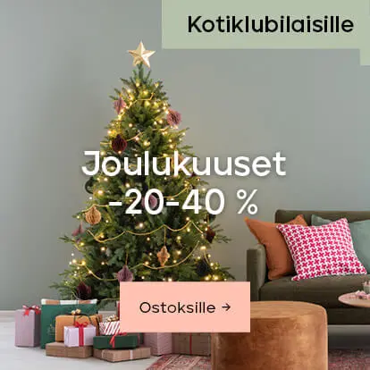 Kotiklubilaisille Joulukuuset 20-40 %