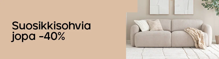 Suosikkisohvia jopa -40%