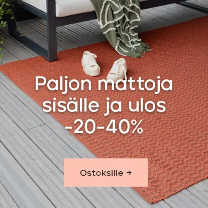 Paljon mattoja sisälle ja ulos -20-40%