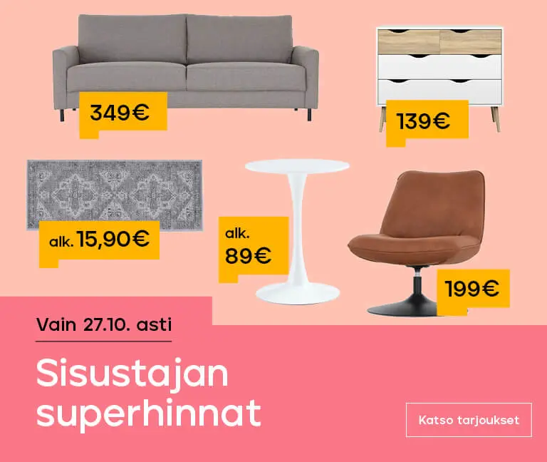 Sisustajan SUPERHINNAT