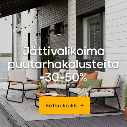 Jättivalikoima puutarhakalusteita -30-50%