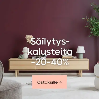 Säilytyskalusteita -20-40%
