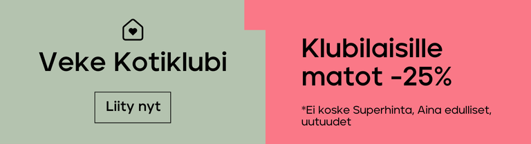 Kotiklubilaisille matot  -25%