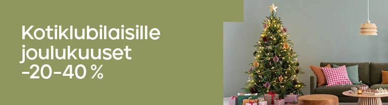 Kotiklubilaisille joulukuuset -20-40 %
