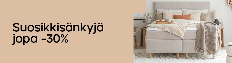Suosikkisänkyjä jopa -30%