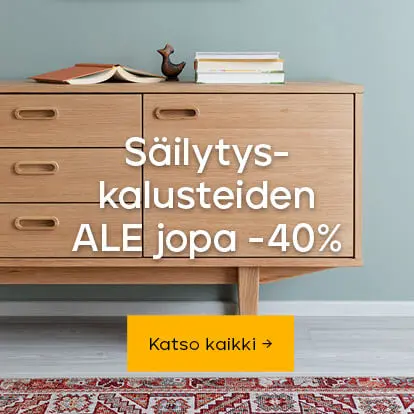 Säilytyskalusteiden  ALE jopa -40%