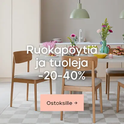 Ruokapöytiä ja tuoleja -20-40%