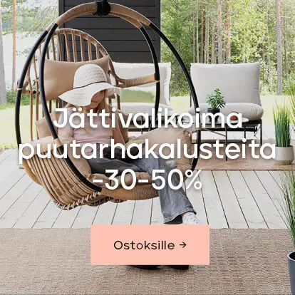 jättivalikoima puutarhakalusteita