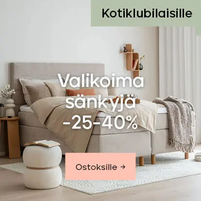 Kotiklubilaisille Valikoima sänkyjä -25-40%