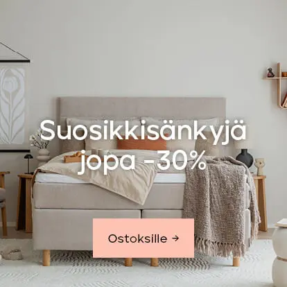 Suosikkisänkyjä jopa -30%