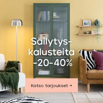 Säilytyskalusteita -20-40%