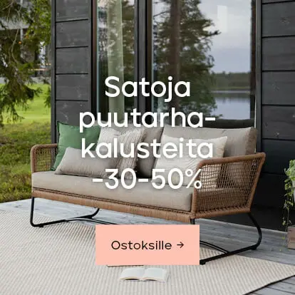 Satoja puutarhakalusteita -30-50%