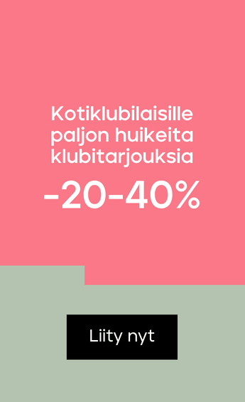 Kotiklubilaisille paljon huikeita klubitarjouksia -20-40%