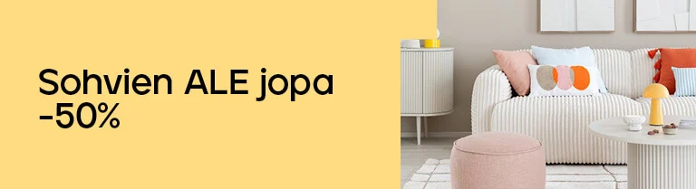 Sohvien ALE jopa -50% 