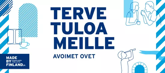 tervetuloameille banneri 550