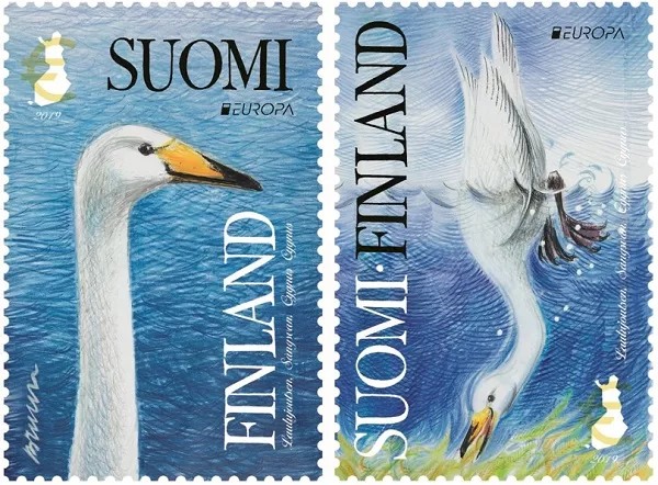 Joutsenet postimerkissä