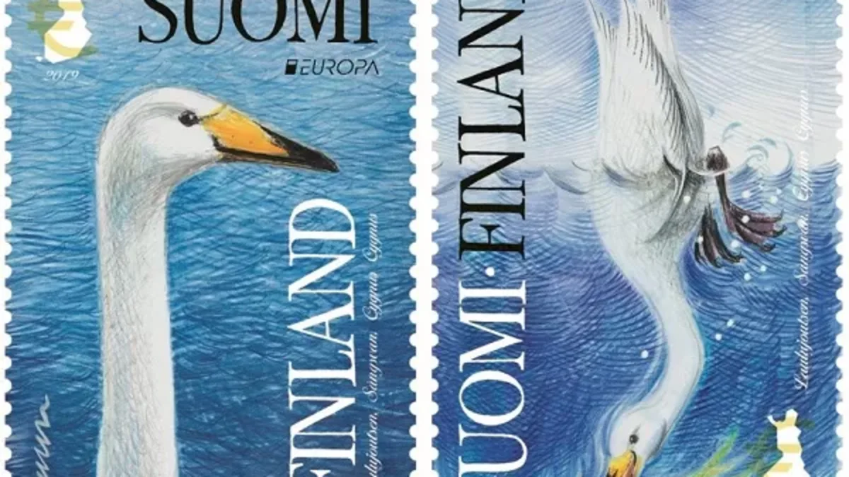 Joutsenet postimerkissä