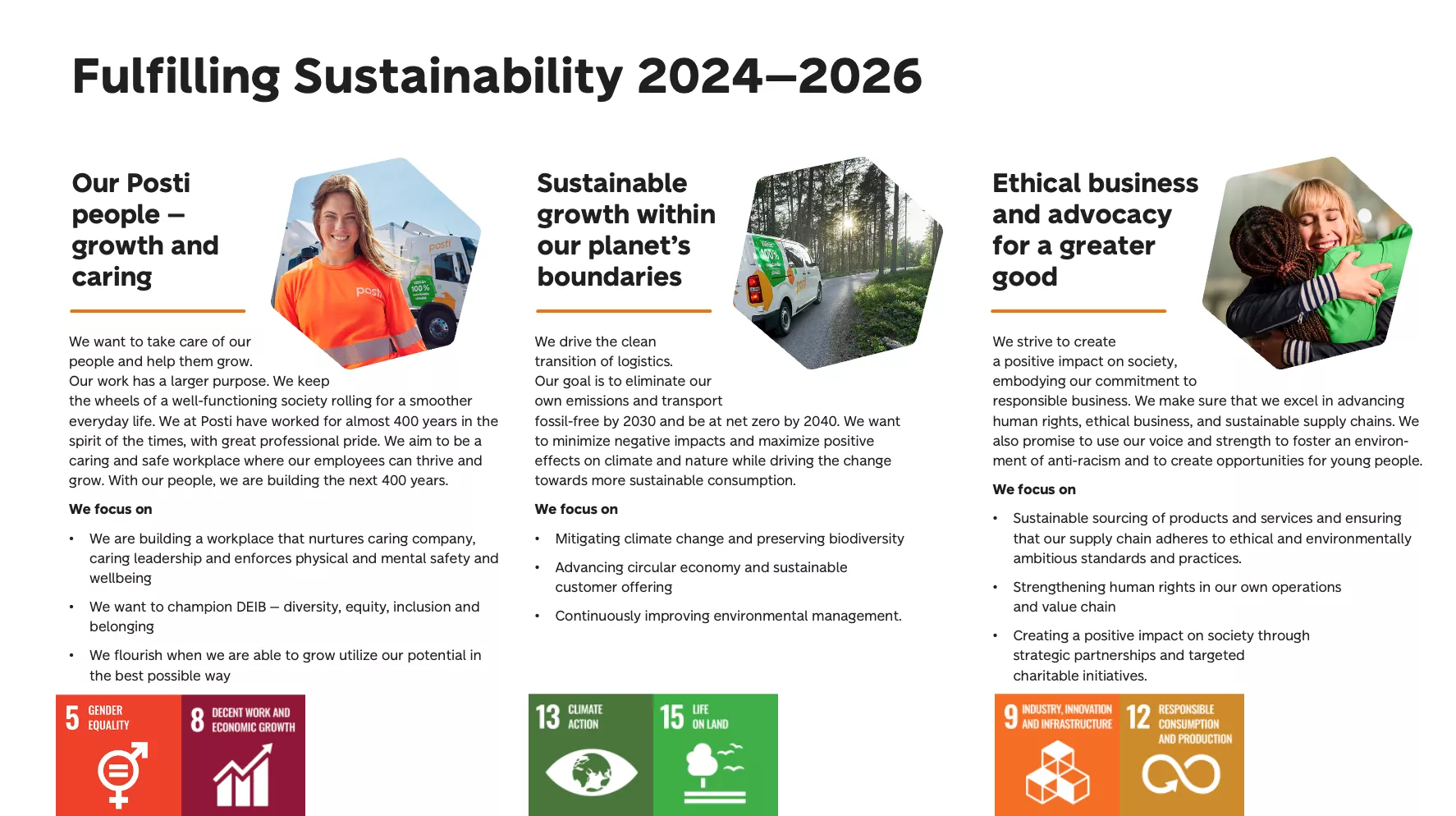 Fulfilling sustainability 2024-2026