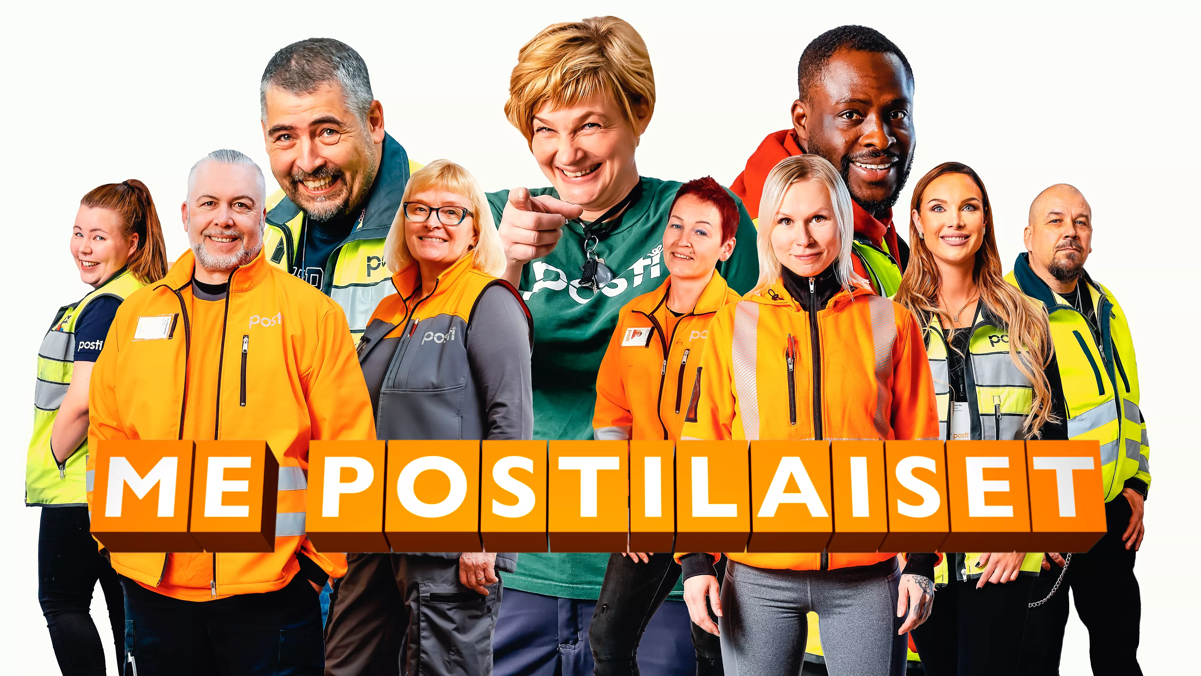 EN: Posti ylpeänä esittää: Me postilaiset -sarja kertoo postilaisista ja heidän työarjestaan asiakkaidemme palvelemiseksi