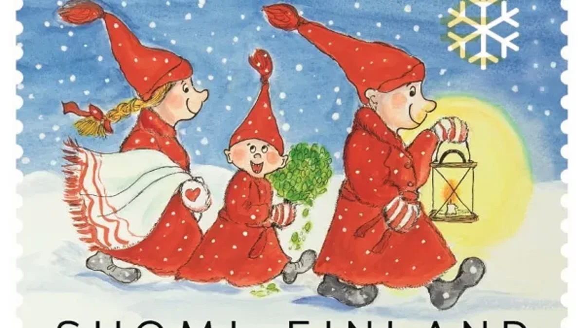 Christmas sauna bathers