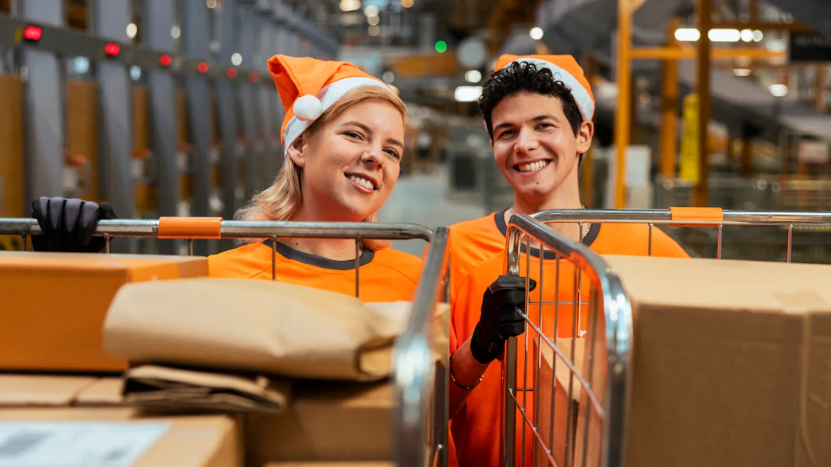 Christmas workers