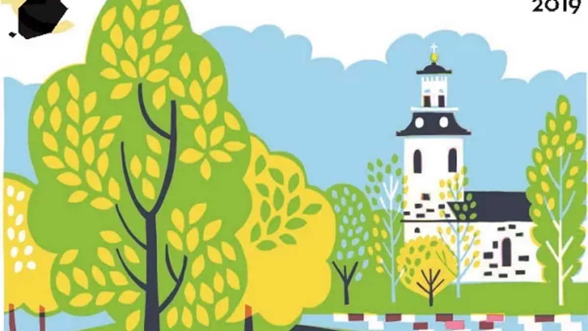 A scenery from Kuopio in a stamp.