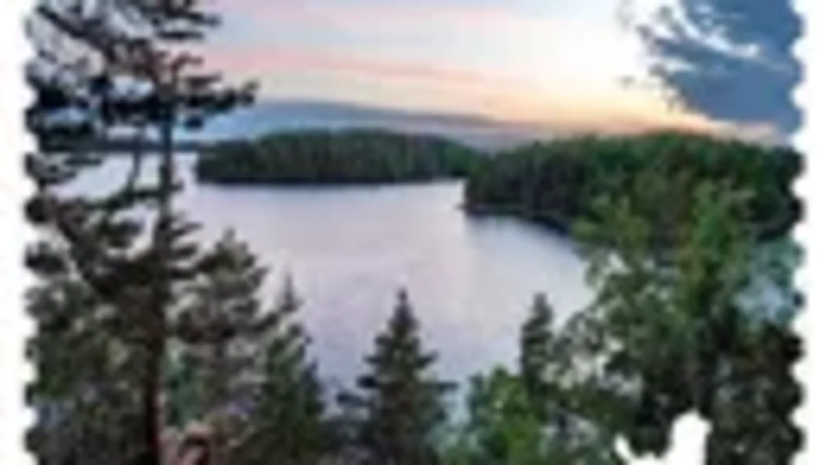 Linnansaaren kansallispuisto postimerkki