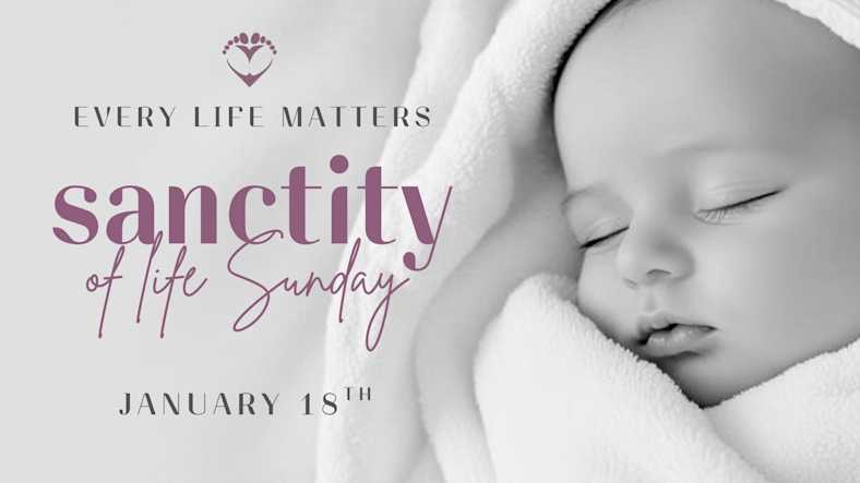 Sanctity of Human Life Sunday Sermon Series