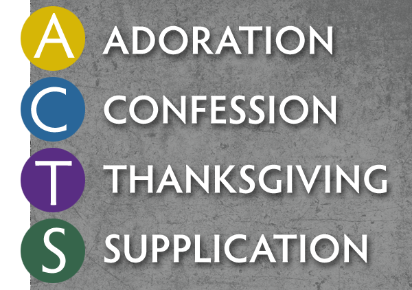 acts method of prayer graphic