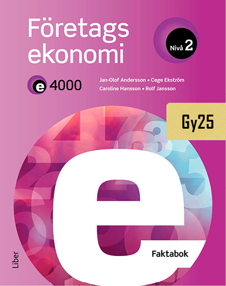 Omslag: E4000 Företagsekonomi nivå 2 Faktabok