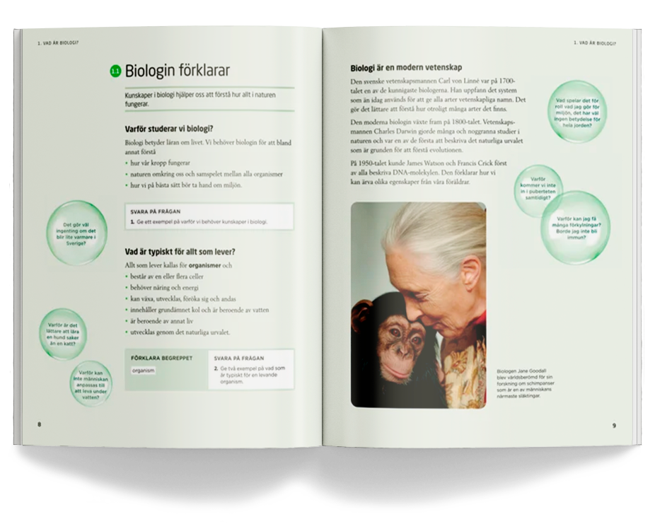 Liber Spektrum Biologi light open book