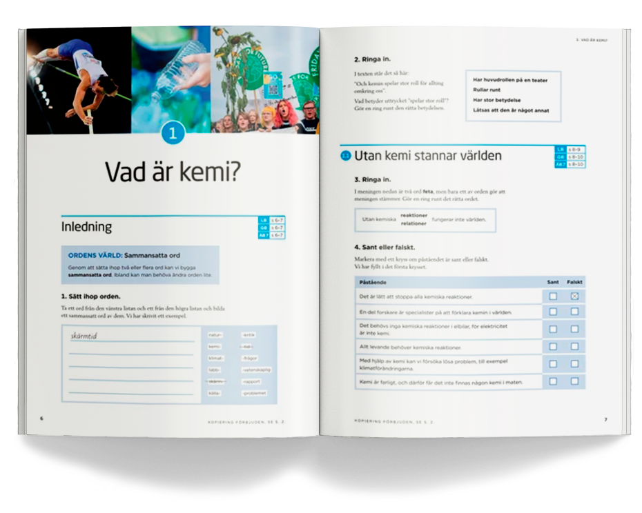 Spektrum kemi arbetsbok open book