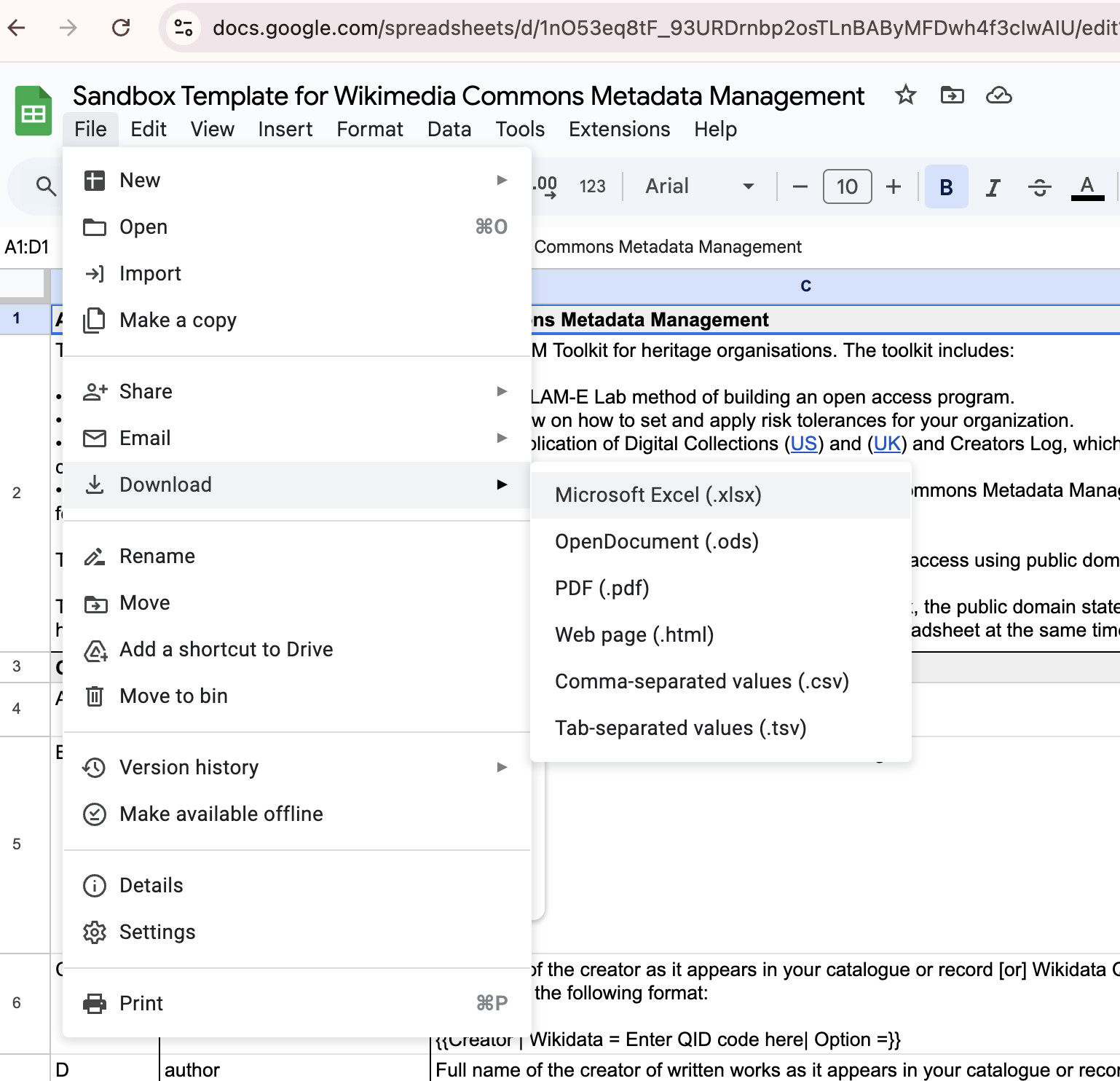 screenshot of google sheets copy dialogue