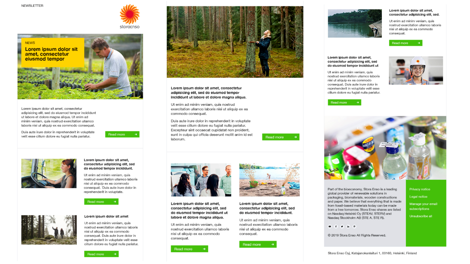 Stora Enso digital newsletter marketing automation