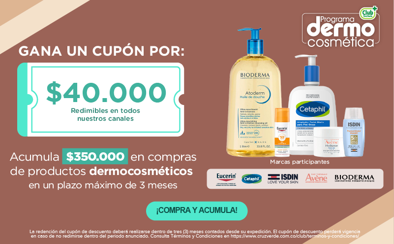 Gana un cupon programa dermocosmética