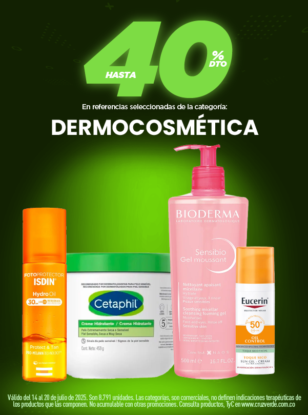 Compra en cruz verde ofertas en dermocosmética